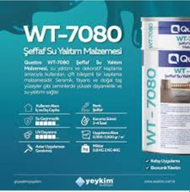 Resim Quattro Wt-7080 Şeffaf Su Yalıtım Malzemesi 800gr 