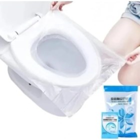 Resim Hakay Tek Kullanımlık Hijyenik Klozet Kapağı Örtüsü - 50 Adet 
