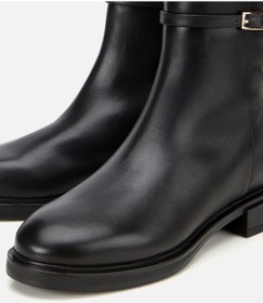 Resim Hotiç Kadın Deri Siyah Tokalı Düz Bot 01boh313420a100 01boh313420a100 Siyah 