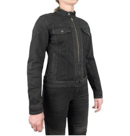 Resim The Biker Jeans Grey Ice Korumalı File Motosiklet Kot Montu Kadın 