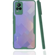 Resim Anka Cep Cep Telefonu Aksesuarları Vivo V21 Kılıf Ultra İnce Buzlu + Kablo Koruma + Ekran Koruma 