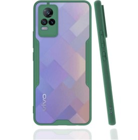 Resim Anka Cep Cep Telefonu Aksesuarları Vivo V21 Kılıf Ultra İnce Buzlu + Kablo Koruma + Ekran Koruma 