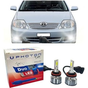 Resim Toyota Corolla E120 Led Xenon Sis Farı Ampulü H11 Duo Yeni Seri Beyaz 2002-2008 