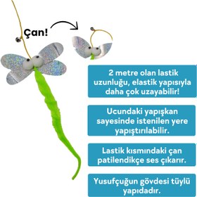 Resim Ses Çıkaran Kedi Oltası - Duvara Yapıştırılabilir - Yusufçuk 