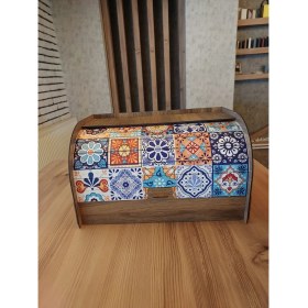 Resim Trenddecors Ahşap Ekmeklik , Ekmek Dolabı mobilya 