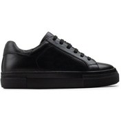 Resim Deery Hakiki Deri Siyah Sneaker Kadın Ayakkabı Siyah (550903299) Siyah 