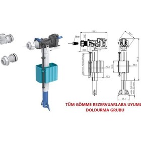 Resim Fillexor Gömme Rezervuar Doldurma Grubu Set Tüm Gömme Rezervuarlara Uyumludur 