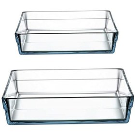 Resim Paşabahçe 159129 Borcam Premium Kare Tepsi Set 59314-59304 Fma05209 Fma99930 159 Şeffaf 