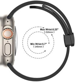 Resim Gpack Apple Watch 10 46mm ile Uyumlu Ayarlanabilir Mıknatıslı Mat Silikon Kordon, Kırmızı 