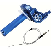 Resim Cloudstore Mavi 22mm Cnc Alüminyum Hızlı Twist Gaz Kumandalı Dirt Bike Motosiklet 