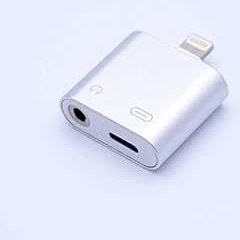 Resim heartz iPhone için kulaklık adaptörü 2si1 arada Lightning jak 3,5 mm kulaklık bağlantısı şarj skartı dönüştürücü bir çıkışı iki yaparak hem şarj etmenizi hem kulaklık veya aux kullanabilmenizi sağlar NO 178 