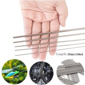 Resim 5/10 adet Premium Paslanmaz Çelik Yuvarlak Çubuklar 0.8-4.5mm Çapında ve 500mm Uzunluğunda, DIY Projesi için Korozyona Dayanıklı 
