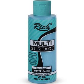 Resim Rich Akrilik Boya Multi Surface 120 CC Okyanus 2186 