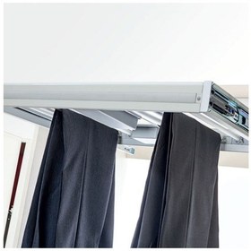 Resim Tavan Bağlantılı Alüminyum Raylı Pantalonluk 75 Cm Gümüş 