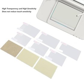 Resim Yeni 3DS Konsol El Sistemi Için Ekran Koruyucu, 3 Takım, 9H Temperli Cam, Çizilmez, Şeffaf HD Şeffaf, Oyun Makinesi Ekran Filmi 
