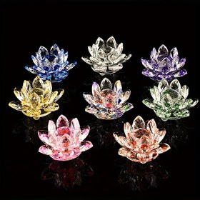 Resim 1 adet, El Yapımı Kristal Lotus Süs, Ev Dekorasyonu ve Masaüstü Süsü için Harika Bir Hediye, Arkadaşlar ve Akrabalar için Harika Bir Hediye, Noel Hediyesi, Tatil Hediyesi, Parti Hediyesi, Doğum Günü Hediyesi 