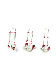 Resim Balatlı Katlanabilir Portatif Paket Ve Koli Taşıma Arabası 90 Kg. Kapasiteli Yeşil Ft90 