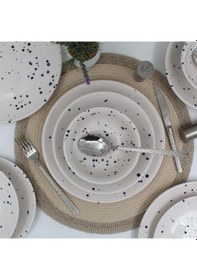 Resim Point 16 Parça 4 Kişilik Yemek Takımı Kobalt 