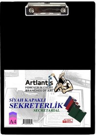 Resim Sekreterlik Kapaklı Siyah A-4 Pvc 1 Adet Okul Büro Ofis Öğrenci 