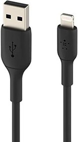 Resim Belkin Lightning Kablosu (iPhone, iPad, AirPod'lar için Boost Charge Lightning - USB Kablosu) MFi Sertifikalı iPhone Şarj Kablosu (1 m, Siyah) 