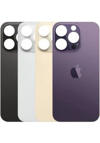 Resim Apple Uyumlu iPhone 14 Pro Arka Pil Kapağı Senalstore - Gri Gri 