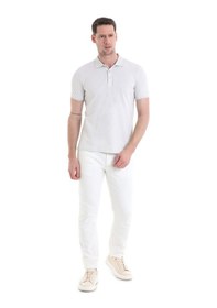 Resim Hatemoğlu Gri Regular Fit Düz Polo Yaka Tişört 3536etc22c03 Ag1 Gri 