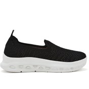 Resim Derimod Zero Kadın Siyah Kalın Tabanlı Sneaker 25SFE49546F 