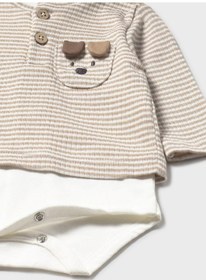 Resim Mayoral Newborn Erkek Bebek Cıtçıtlı Sweatshirt Krem Krem 