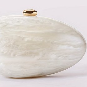 Resim Elegant Akrilik Omuz Çantası, Çıkarılabilir Askılı - Lüks, Manyetik Kapatma, Pamuk Astar, Akşam Etkinlikleri İçin İdeal, Akşam Çantası | Minimalist | Manyetik Kapatma Çantası 