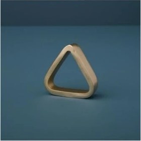 Resim Storemax Be Altın Renkli Üçgen Peçete Yüzüğü 