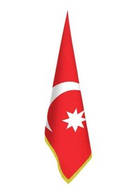 Resim Son Osmanlı İmp. Bayrağı-17 Eski Türk Devletleri-ofis-makam-toplantı Odaları - Saçaklı Makam Bayrağı 1 