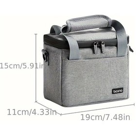 Resim Chuangyinshop Gri Drone Çantası Aksesuar Taşıma Çok Bölmeli Sağlam Sırt Çantası 