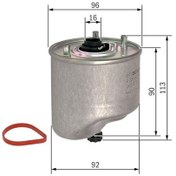 Resim BOSCH F026402125 MAZOT FİLTRESİ KALEOS 08- 2.0 DCI / QASHQAI 07- 