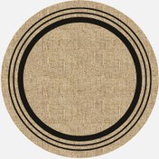 Resim Concepta Yuvarlak Jüt Kilim J1019 100x100 cm 