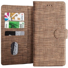 Resim Coverzone Omix X500 Standlı Kartvizitli Ve Para Gözlü Kumaş Desen Gold 