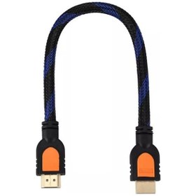 Resim 50 Cm. Kısa Hdmı Kablo Görüntü & Ses Aktarım Kablosu Male - Male 