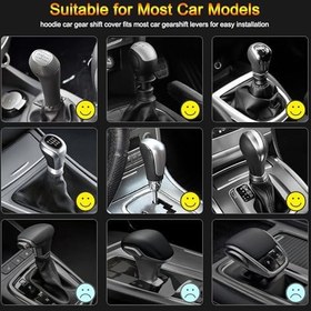 Resim Vites Değiştirme Kapüşonlu, Komik Vites Topuzu Gömlek Kazak, Araba Değiştirici için Mini Kapüşonlu, Otomotiv İç Sevimli Aletler, Araba Aksesuarları ve Dekorasyonları, Evrensel Fit Topuz Kılıfı Hediye 