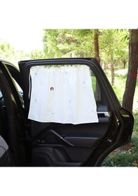 Resim Sones Araba Nakış Perde Güneşlik Karikatür Pamuk Vantuz Perde Araba Güneş Koruyucu Yalıtım Kaplama Perdesi Kız 