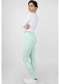 Resim Balins Kadın Gabardin Pantolon Mint Mint Yeşili 