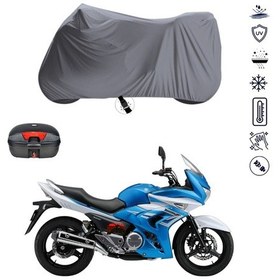 Resim Suzuki GW 250 F Arka Çanta Uyumlu Motosiklet Branda Su Geçirmez Motor Branda 