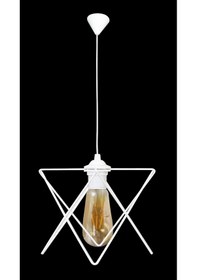 Resim Bade Tekli Avize Beyaz 