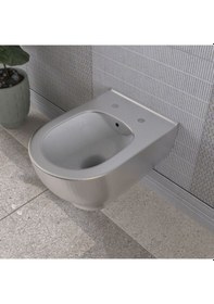 Resim Lucco Garcia 53 CM Asma Klozet İçi Beyaz Dışı Platin 