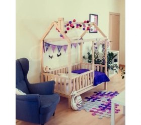 Resim Köşk Mobilya Montessori Yatak Çocuk Yatak Ahşap Yatak 90X190 