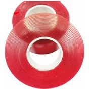 Resim Şeffaf Silikon Çift Taraflı Bant 10mm 30metre 