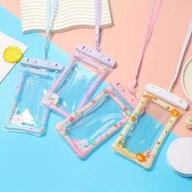 Resim 1 adet PVC Su Geçirmez Telefon Kılıfı - Hafif, Kaymaz, Yüksek Kaliteli Mat Kuru Çanta, Plaj, Yüzme, Tekne ve Okul Malzemeleri için, Açık Hava Kum Çantası, Mobil Telefon Kuru Çanta 