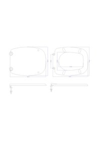 Resim Öge Fiesta Klozet Kapağı-üstten Sıkmalı Metal Menteşeli Beyaz 