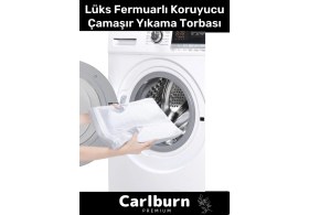 Resim Carlburn Premium Serisi Özel Fermuarlı Koruyucu Leke Çıkartıcı Ayakkabı Çamaşır Yıkama Torbası Filesi 2 Adet 