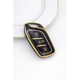 Resim Mg Marvel R Siyah Gold Anahtar Kılıfı Aksesuar 