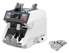 Resim Hemes HMS-KAAN PRO (Printer’lı) Para Sayma Makinesi 25 Ülkeli 1+1 Müşteri Ekranlı 