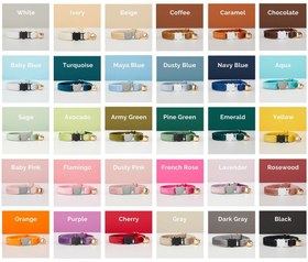 Resim Cat collar Named Zilli Cat collar 481130 - Yellow Collar / L 20-32cm 